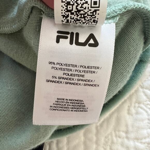 Fila Mahggie Dress Velvet and Mesh Color Block Dress Short Sleeve Bodycon S NWT - Picture 9 of 9